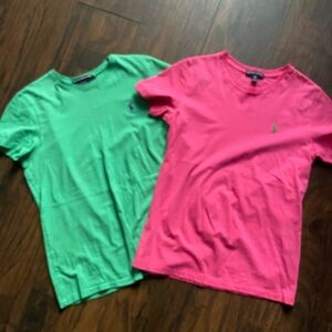 Green and Pink Polo T-Shirts